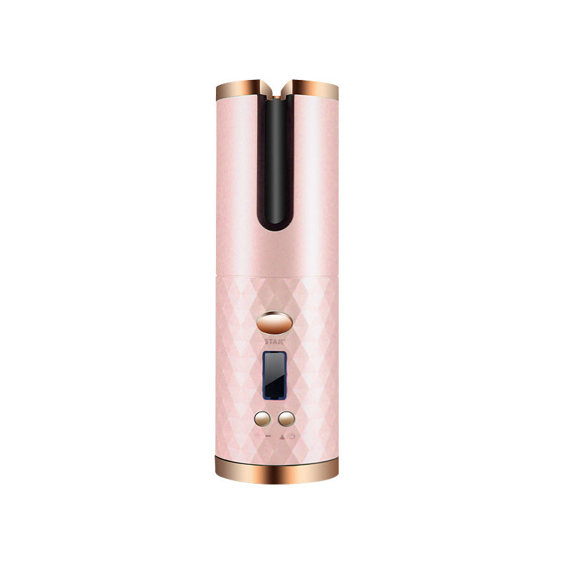 Wiederaufladbarer automatischer Lockenwickler, tragbarer Lockenstab für Damen, LCD-Display, Keramik, Locken, rotierend, Wellen-Styler