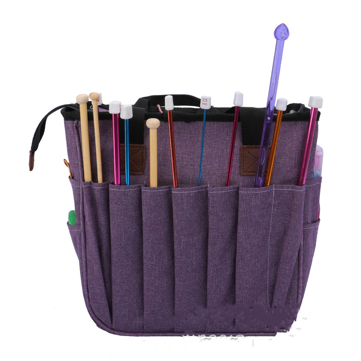 Woven supplies storage bag
