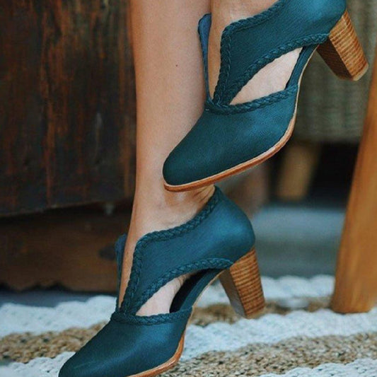 Spitze High Heels Lederstiefel mit seitlichem Reißverschluss