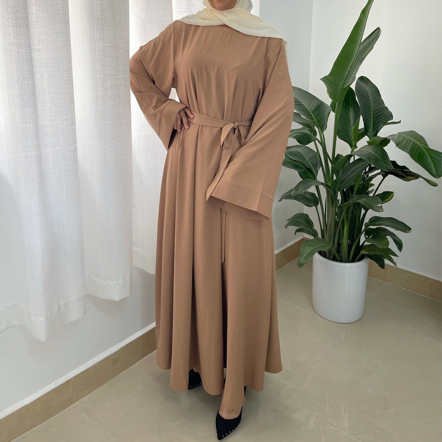 Stylish Robe Plus Size Muslim Dress for Everyday Wear