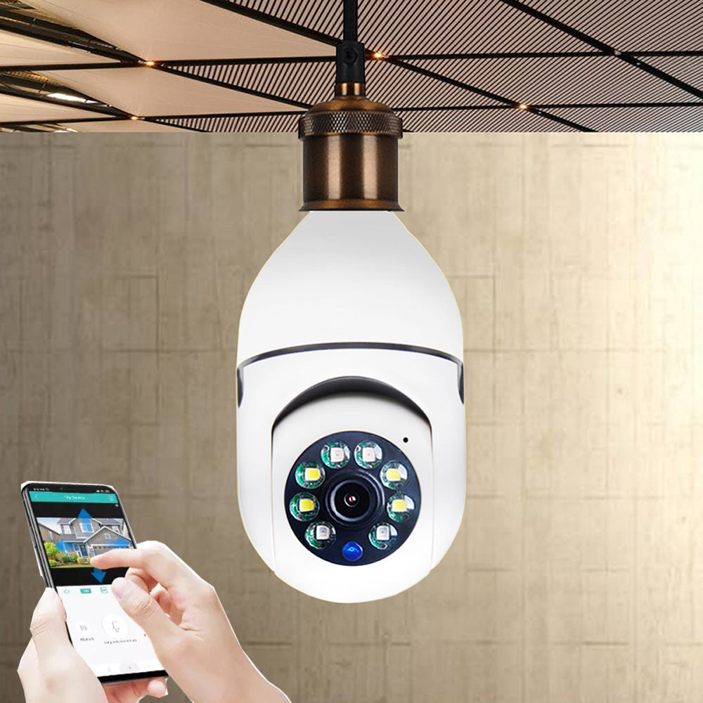 WLAN KAMERA 1080P Glühbirne 4-fach Zoom Kamera E27 Zuhause 5G WLAN Alarm Monitor