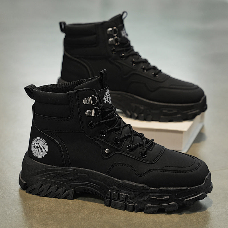 Bottes montantes respirantes Martin pour hommes, chaussures de travail