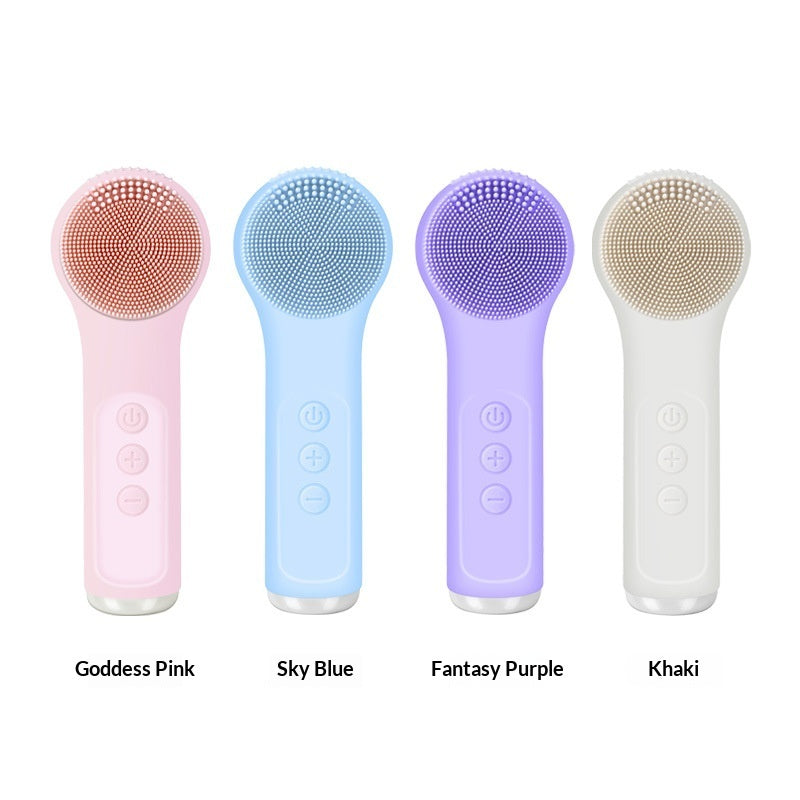 Silicone Facial Cleansing Device Pore Cleanser Face-cleaning Tool Deep-cleaning Electric Facial Brush