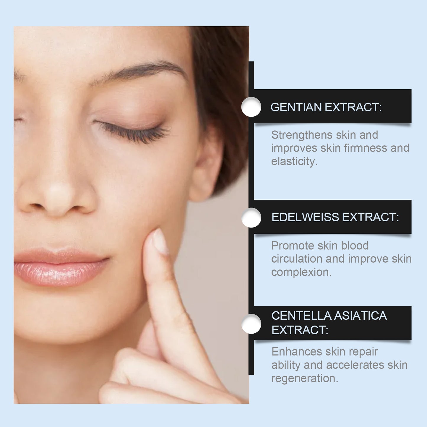 OUHOE Straffendes Serum, Feuchtigkeitsspendend, Hebt Und Glättet Feine Linien Feuchtigkeitsspendendes Hautpflegeserum