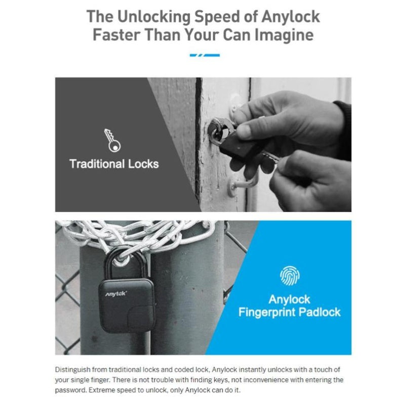 Cadenas intelligent étanche L3 à empreinte digitale