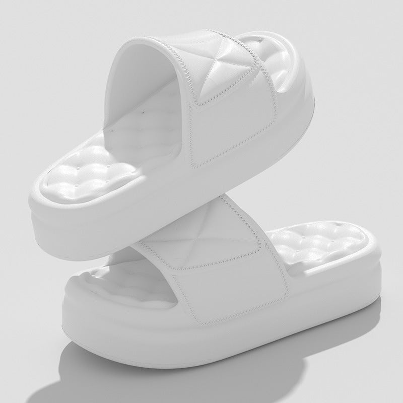 Damen Sommer Hausschuhe Home Weiche Hausschuhe Dicke Sohle Rutschfeste EVA Indoor Schuhe Flache Slides Paar Strandschuhe