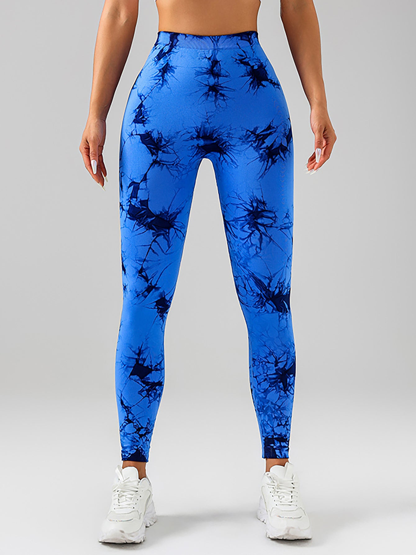 4er-Pack Scrunch-Workout-Leggings für Damen, hoch taillierte Butt-Lifting-Batik-V-Rücken-Taille, nahtlose Gym-Yoga-Leggings, Workout-Leggings für Frauen, Jada-Leggings
