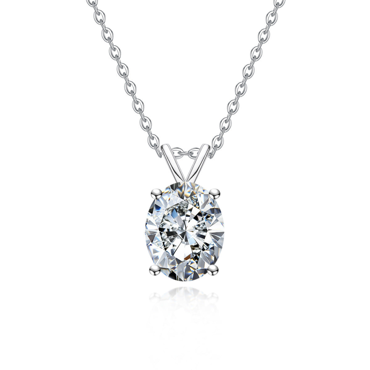 Moissanite 925 Sterling Silver Pendantlight Luxury Fashion-forward Necklace Accessory