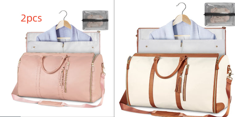 Sac de voyage grande capacité pour femme Sac à main Sac de costume pliant Sacs fourre-tout étanches pour vêtements