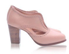Spitze High Heels Lederstiefel mit seitlichem Reißverschluss