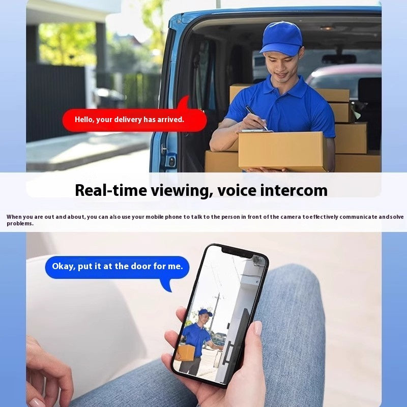 Trendy Battery Surveillance Camera Wireless Wifi Connection Mobile Ph