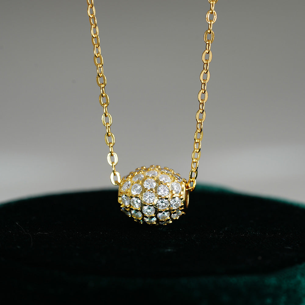 925 Sterling Silver Pendant Moissanite Necklace For Women