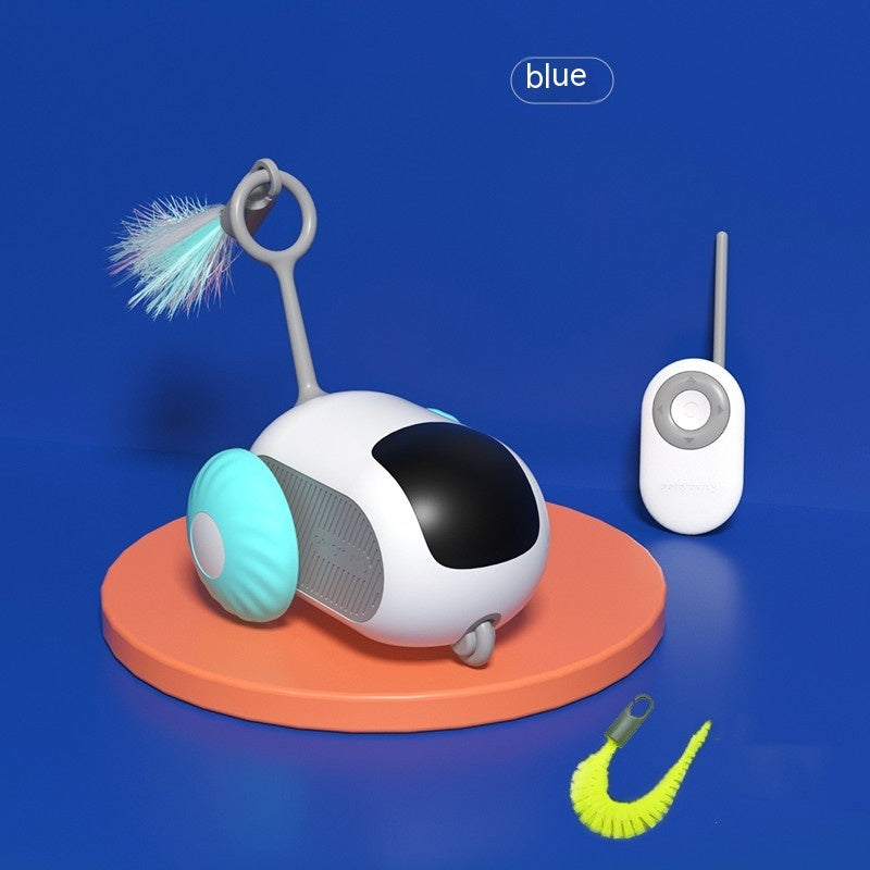 Fernbedienung Interaktives Katzenspielzeug Auto USB-Ladefunktion Verfolgung Automatisch Selbstfahrendes Ferngesteuertes Smart Control Auto Interaktives Katzenspielzeug Heimtierprodukte
