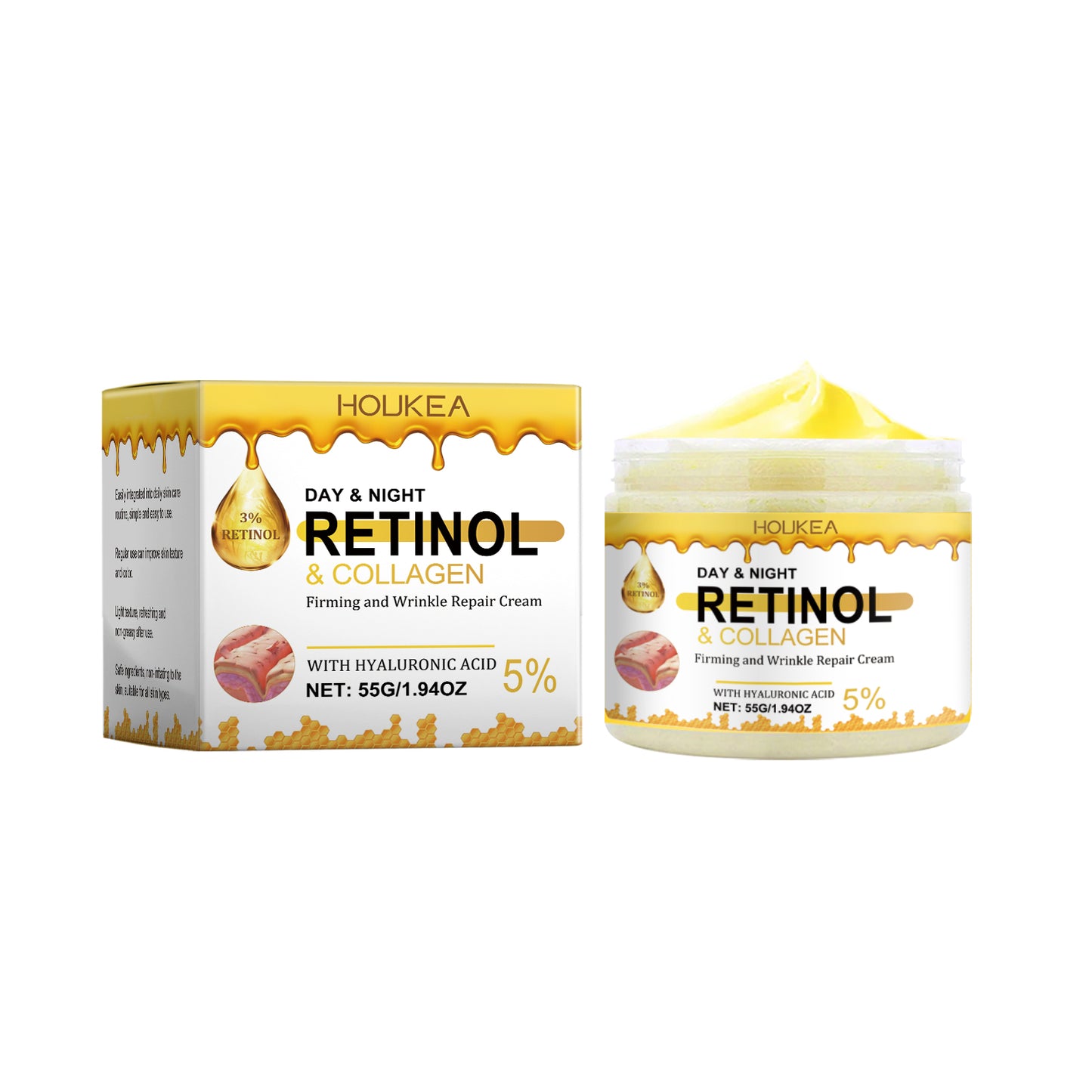 Houkea Firming Moisturizer Moisturizes, Hydrates, Lifts, Care For Skin, Softens, Brightens And Brightens Body Care Cream