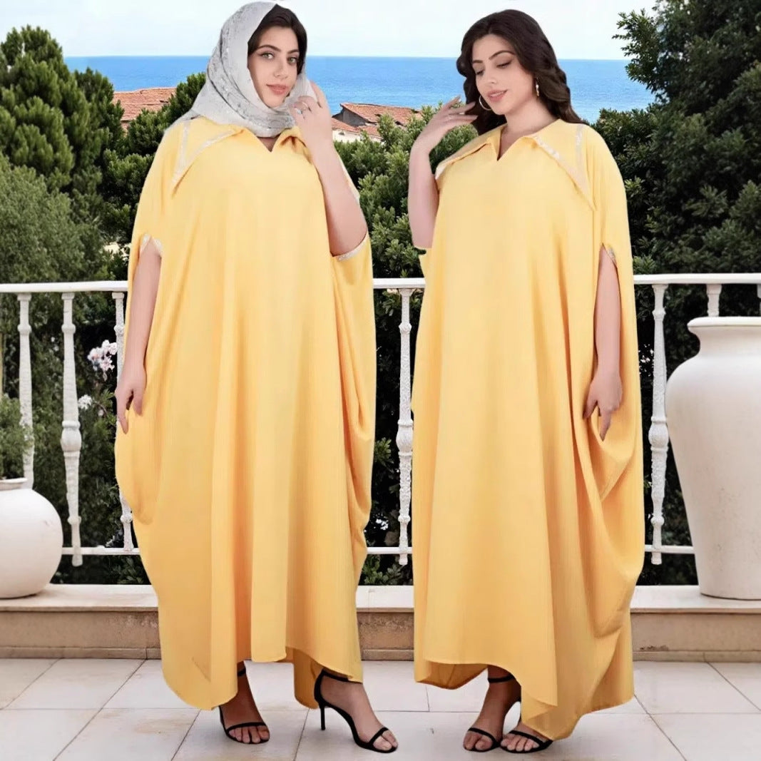 Robe de soirée musulmane pour femme du Moyen-Orient, style Dubaï