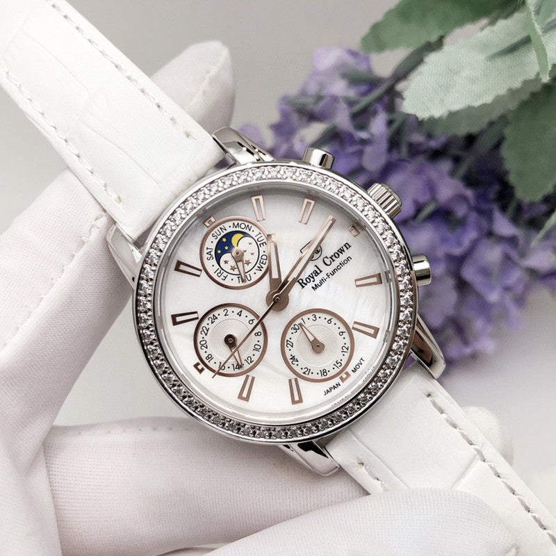 Multifunctional Quartz Watch With Diamond