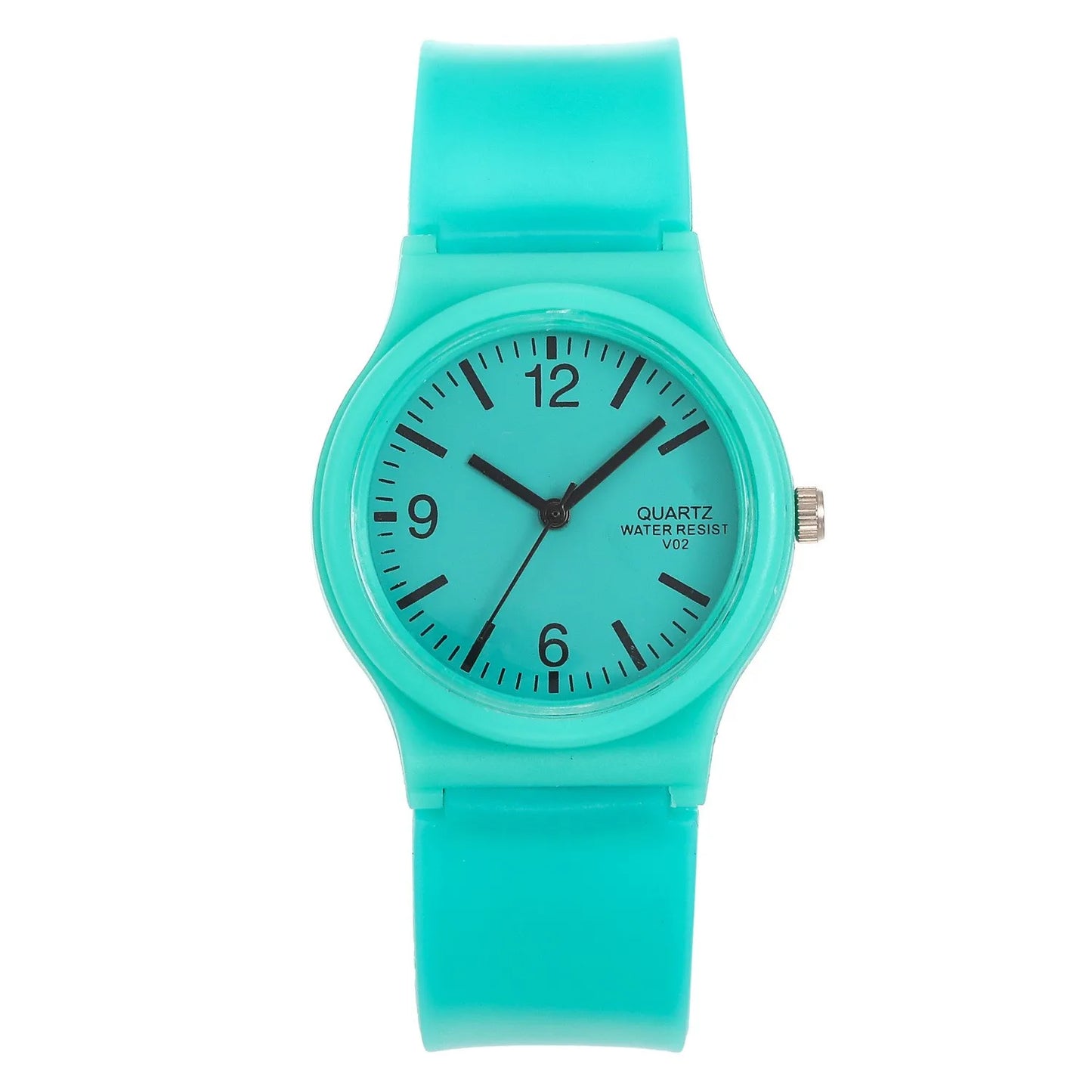 New simple silicone Brand WOKAI Casual Quartz Watch Women Crystal Silicone Watches Relogio Feminino Wrist Watch Hot sale