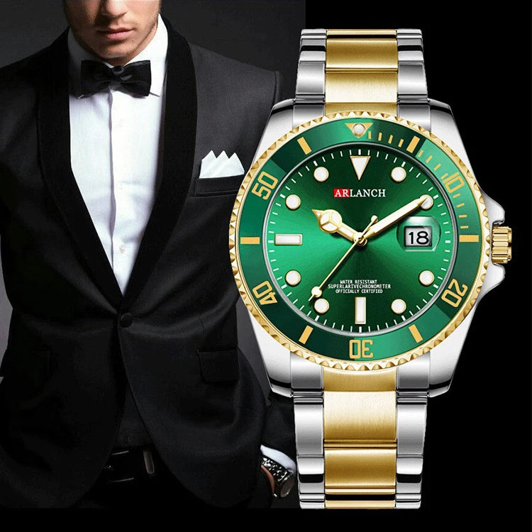 ARLANCH Hot Sell Men Quatrz Watch Sport Mens Watches Top Brand Luxury Waterproof Full Steel Quartz Clock Men Relogio Masculino