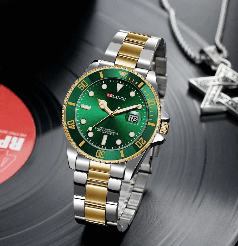ARLANCH Hot Sell Men Quatrz Watch Sport Mens Watches Top Brand Luxury Waterproof Full Steel Quartz Clock Men Relogio Masculino