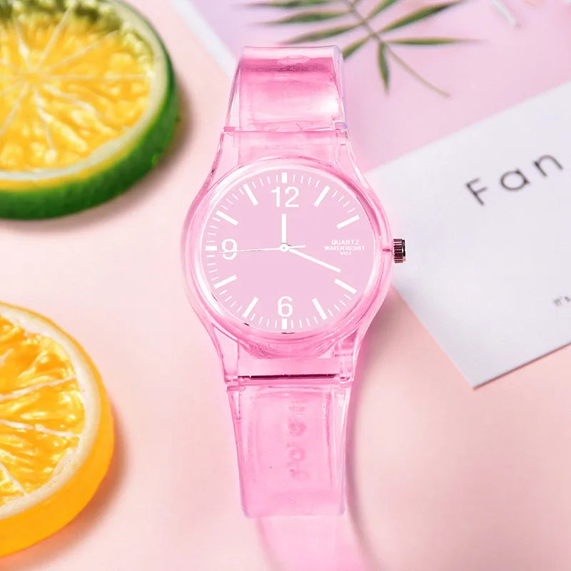 New simple silicone Brand WOKAI Casual Quartz Watch Women Crystal Silicone Watches Relogio Feminino Wrist Watch Hot sale