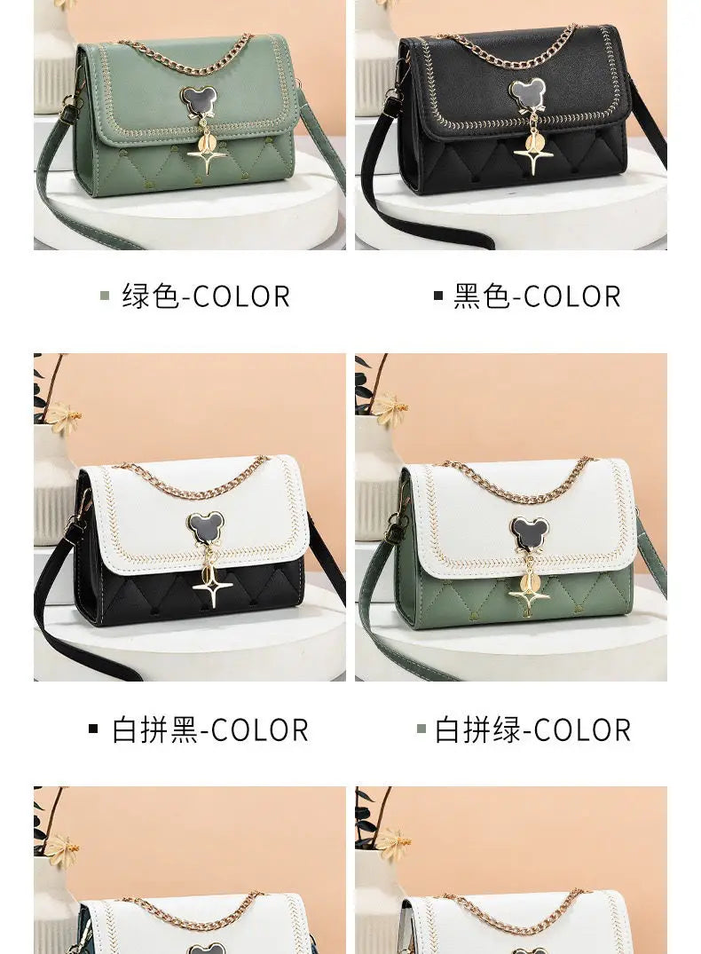 Disney cute Mickey Women's Crossbody Shoulder Bag Luxury Brand Fashion Girls' Handbag High Quality Multifunctional Women's Bag