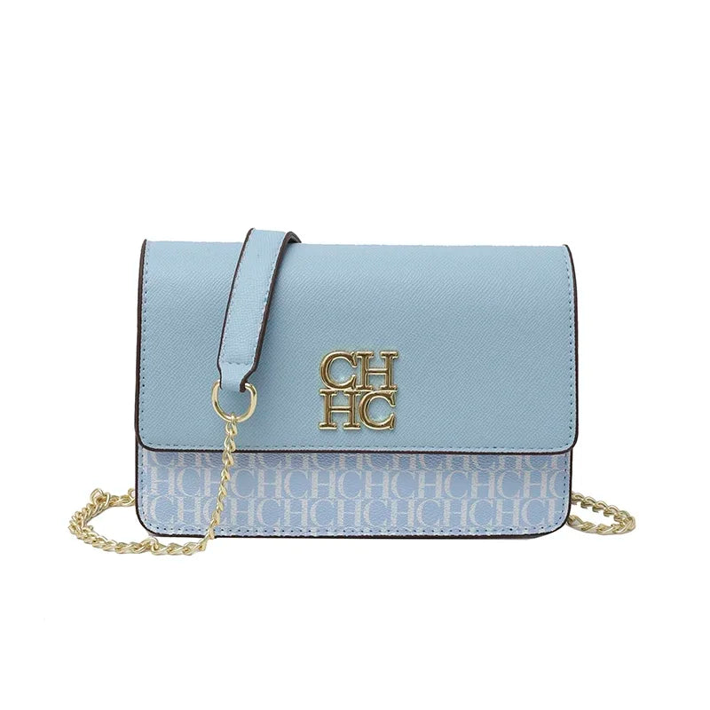 CH Pure Color Design Classic Ladies Crossbody Bag Fashion Luxury Brand Multi Embossed Ladies Handbag Ladies Shoulder Bag