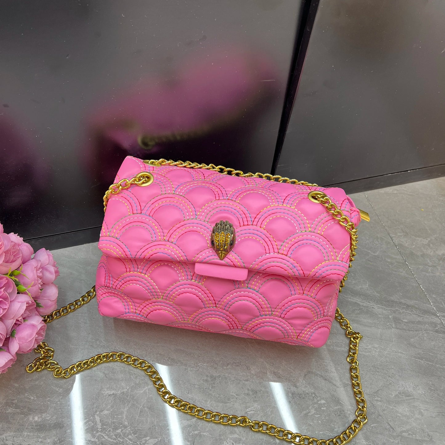 2024 New Season Fashion Textured Shoulder Bag, Simple and Versatile Tote, Designer Stitched Solid Color Crossbody Bag