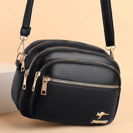 Trendy Multi-layered Fashionable Bag For Women, Versatile Crossbody Bag, Large Capacity For Daily Work Commute.