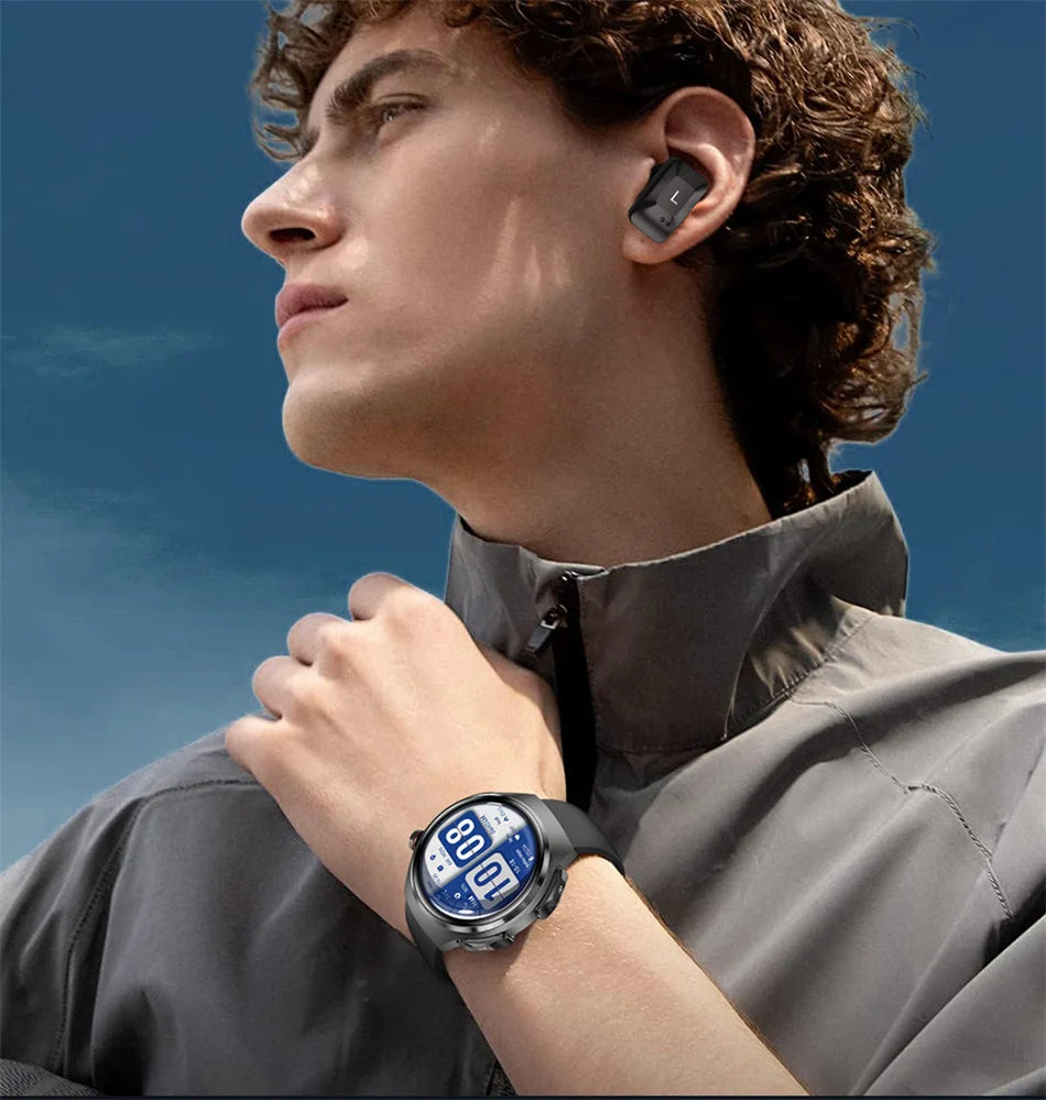 2025 New for HUAWEI Original Premium GPS Smart Watch TWS 2 in 1 NFC Bluetooth Call Earphone Heart Rate Waterproof Smart Bracelet