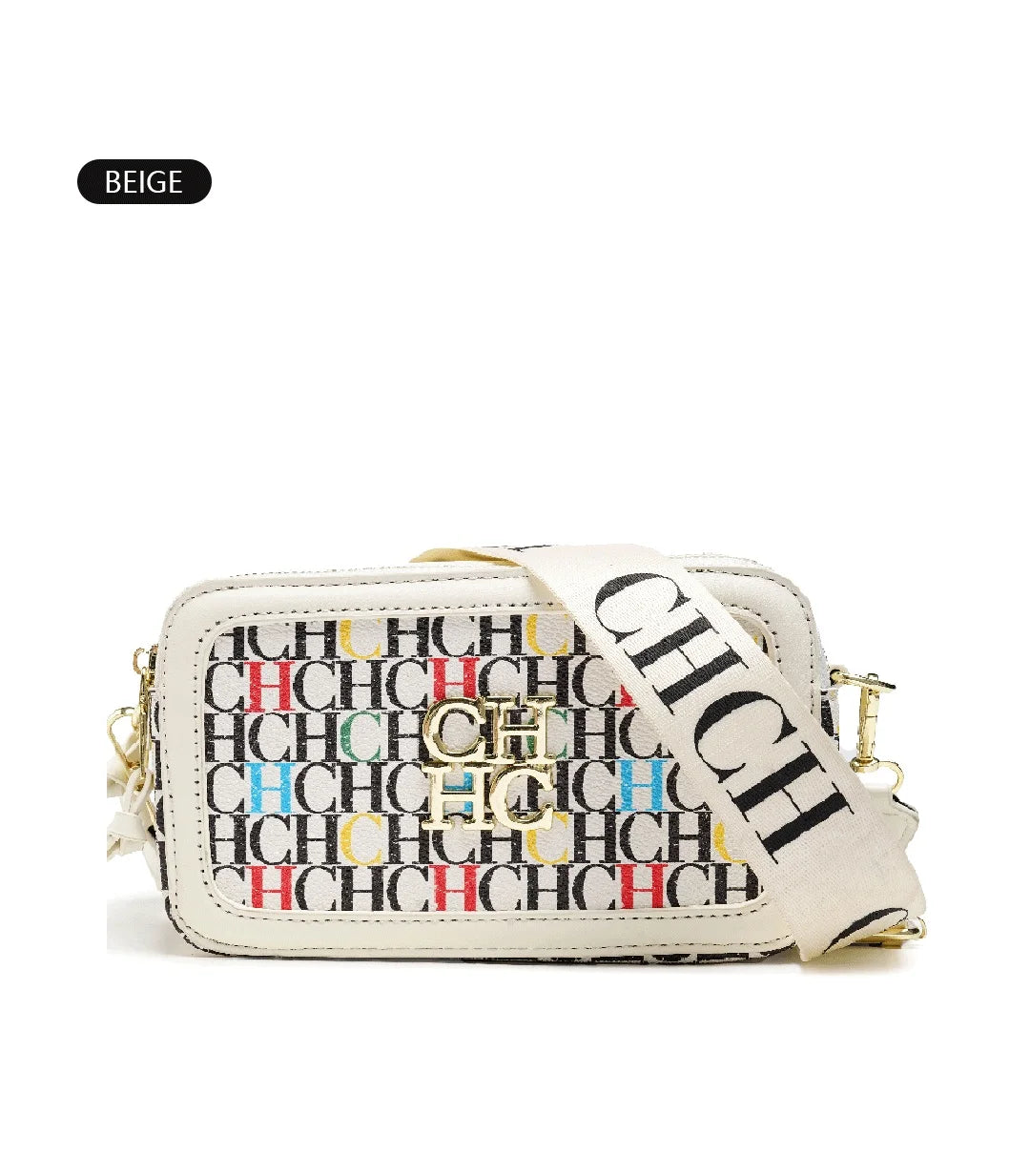 CH Women's Crossbody Bag Letter High Quality Bag Fashion Women's Elegant Shoulder Bag Square Design Solid Color Classic Trendy