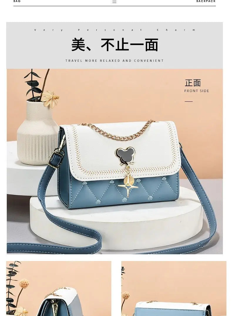 Disney cute Mickey Women's Crossbody Shoulder Bag Luxury Brand Fashion Girls' Handbag High Quality Multifunctional Women's Bag