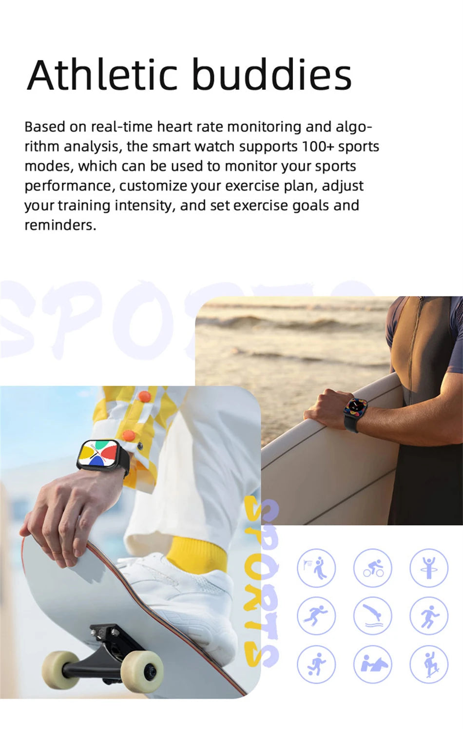 2024 New For Xiaomi Huawei Samsung Smart Watch Men Women Heart Rate Blood Pressure Fitness Tracker Bluetooth Call Smartwatch Man