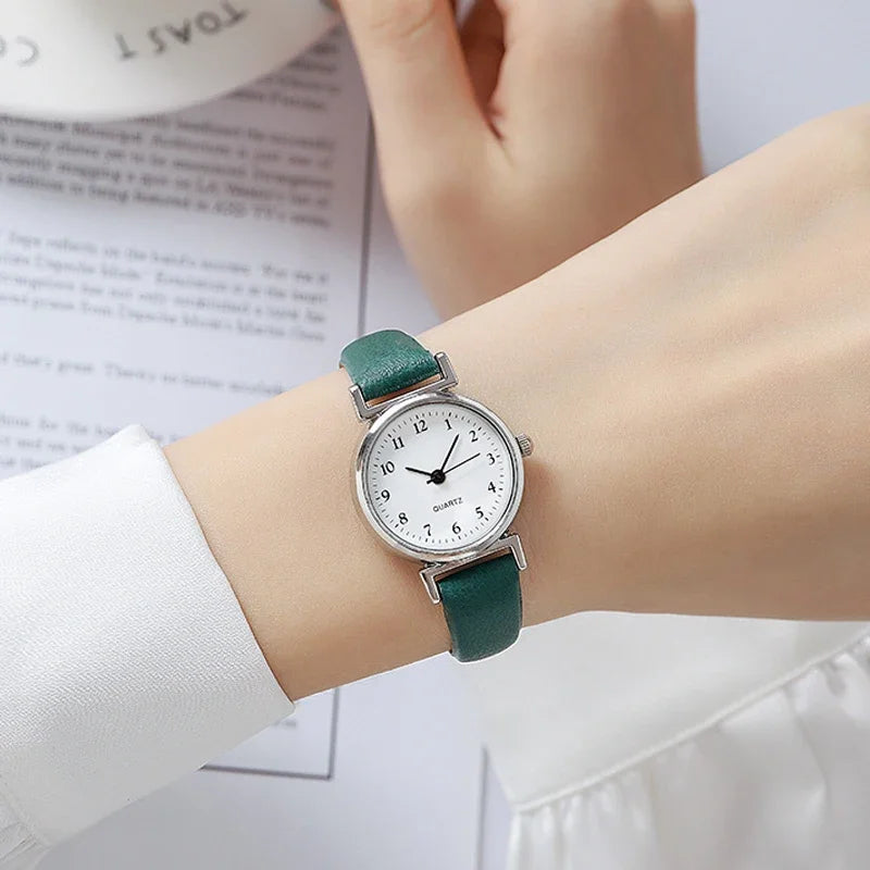 Brand Quartz Watchesfor Women Hight Quality Ladies Luxury Fashion Small Dial Casual Watch Leather Wristwatch Relojes Para Mujer