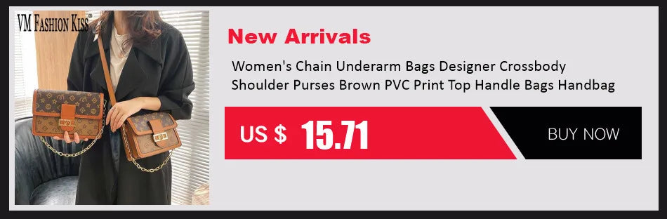 Elegant Women's Underarm Bag Hot Popular Ladies Shoulder Bag PU Leather Luxury Handbag Ladies Bag Designer Crossbody Bag