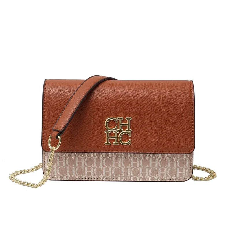 CH Pure Color Design Classic Ladies Crossbody Bag Fashion Luxury Brand Multi Embossed Ladies Handbag Ladies Shoulder Bag