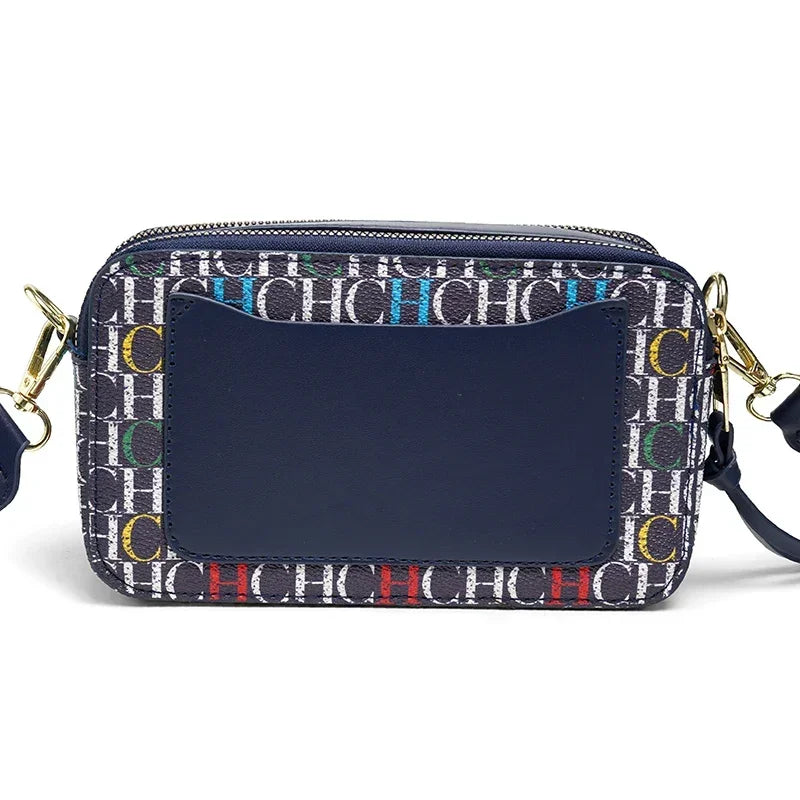 CH Women's Crossbody Bag Letter High Quality Bag Fashion Women's Elegant Shoulder Bag Square Design Solid Color Classic Trendy