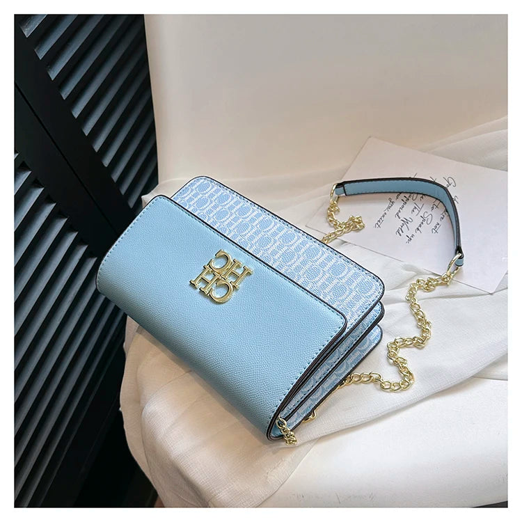 CH Pure Color Design Classic Ladies Crossbody Bag Fashion Luxury Brand Multi Embossed Ladies Handbag Ladies Shoulder Bag
