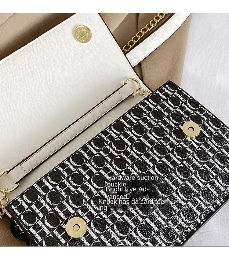 CH Pure Color Design Classic Ladies Crossbody Bag Fashion Luxury Brand Multi Embossed Ladies Handbag Ladies Shoulder Bag