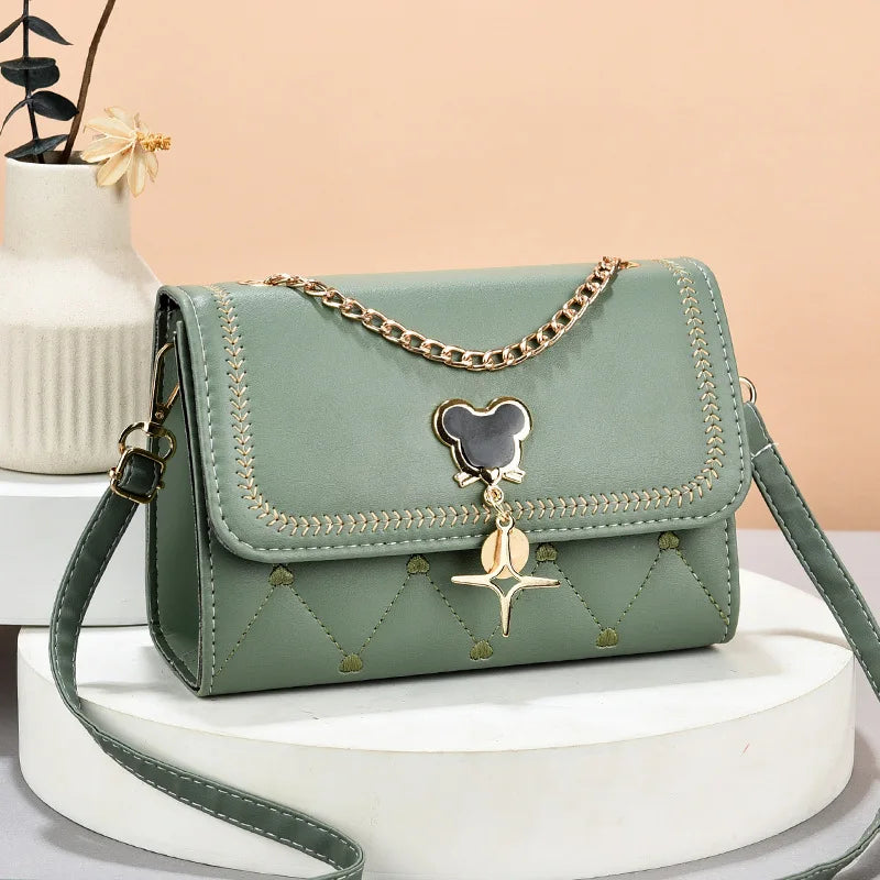 Disney cute Mickey Women's Crossbody Shoulder Bag Luxury Brand Fashion Girls' Handbag High Quality Multifunctional Women's Bag