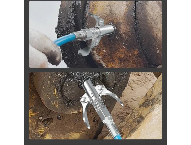 Grease Guns Coupler Heavy-Duty Oil Injector Pump Syringe Lubrication Nozzle Tooling Manual Greaser Fat Press Tip Car Accessories