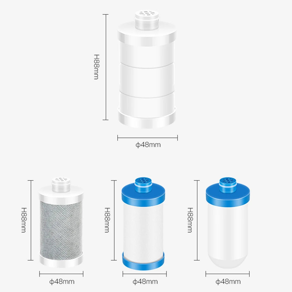1PC Purifier Output Universal Shower Filter PP Cotton Shower Strainer Faucet Water Heater Purification Kitchen Bathroom Fittings
