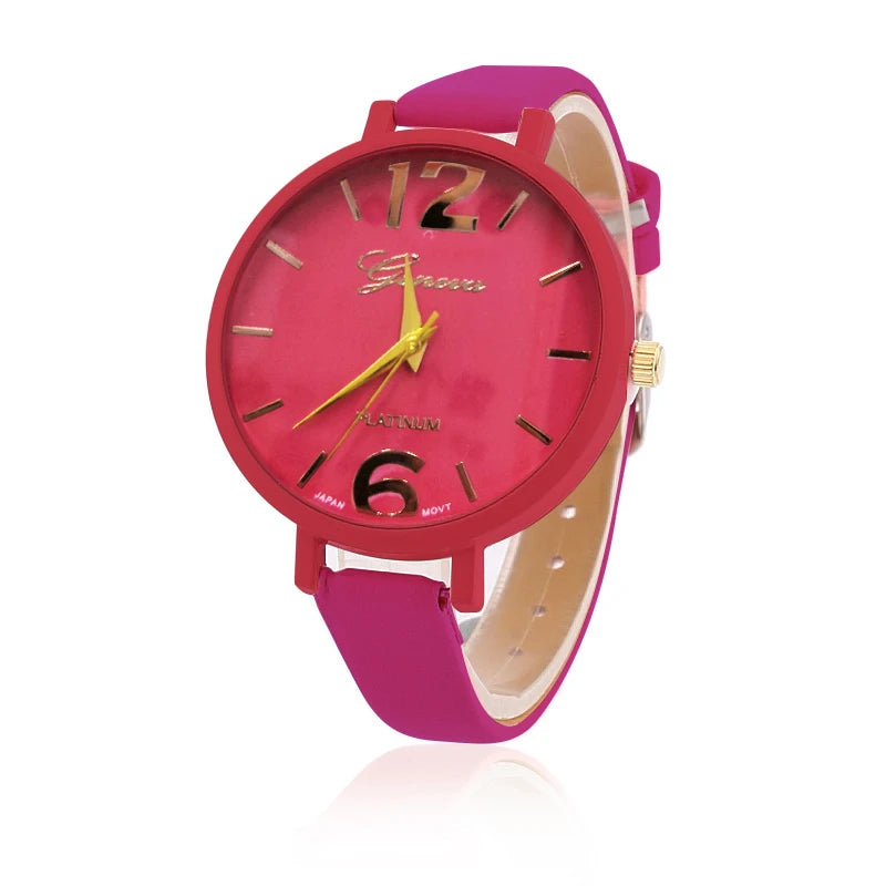 New simple silicone Brand WOKAI Casual Quartz Watch Women Crystal Silicone Watches Relogio Feminino Wrist Watch Hot sale