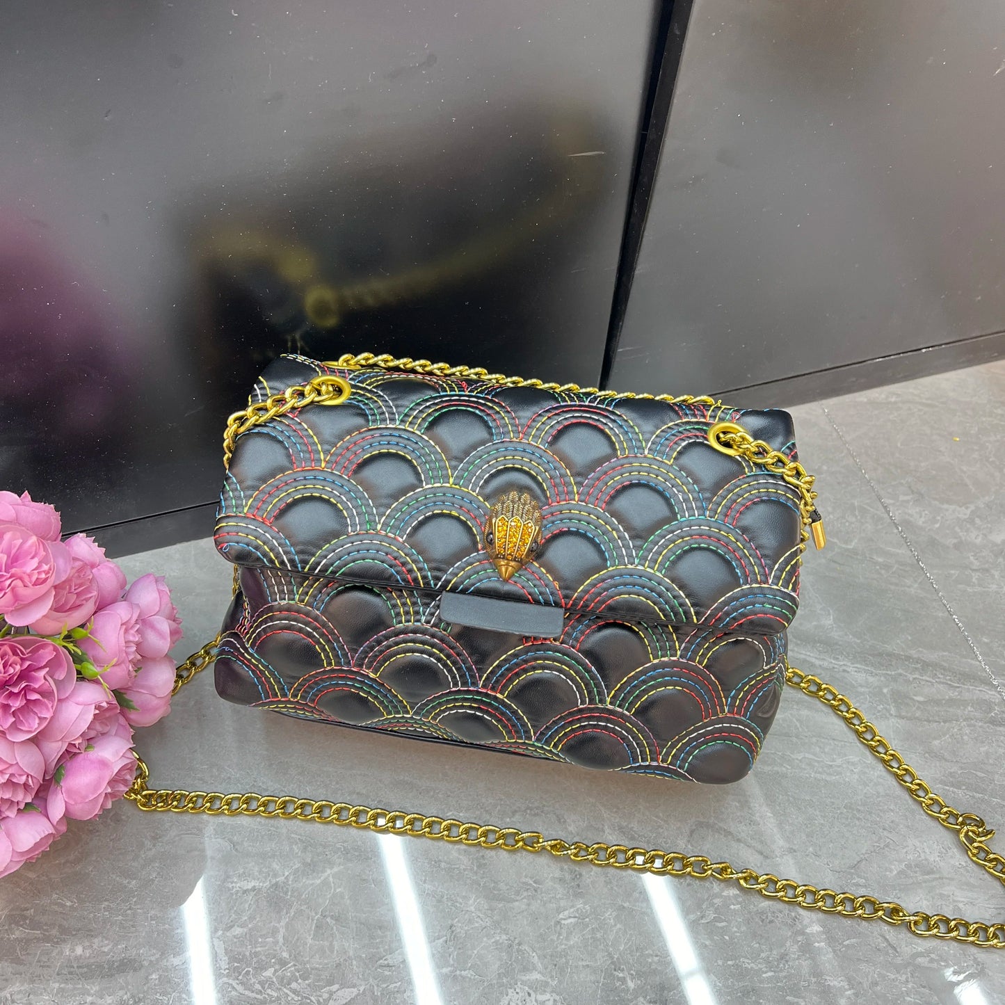 2024 New Season Fashion Textured Shoulder Bag, Simple and Versatile Tote, Designer Stitched Solid Color Crossbody Bag