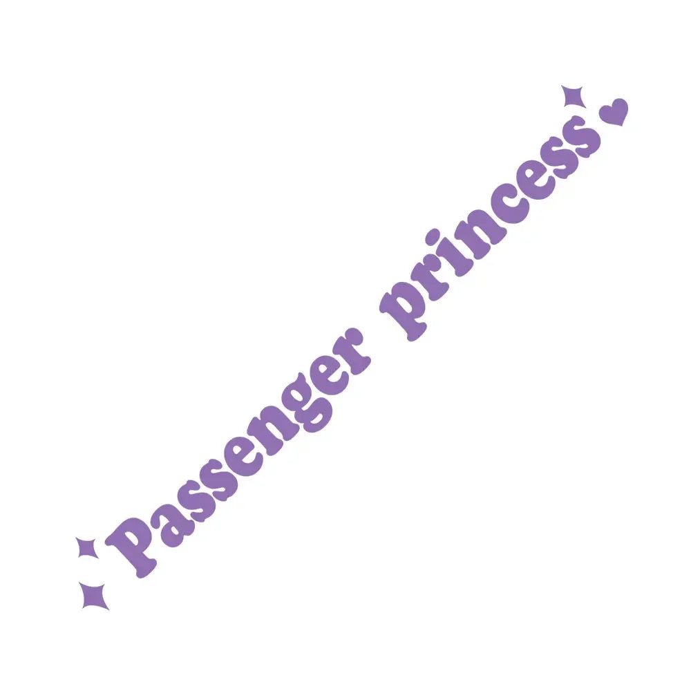 Passenger Princess Car Sticker Cute Car Mirror Sticker Princess Car Sticker Self-adhesive Rearview Mirror for Suv