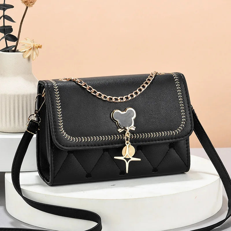 Disney cute Mickey Women's Crossbody Shoulder Bag Luxury Brand Fashion Girls' Handbag High Quality Multifunctional Women's Bag
