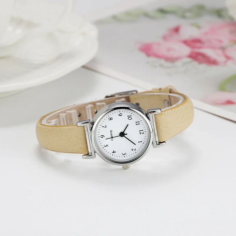 Brand Quartz Watchesfor Women Hight Quality Ladies Luxury Fashion Small Dial Casual Watch Leather Wristwatch Relojes Para Mujer