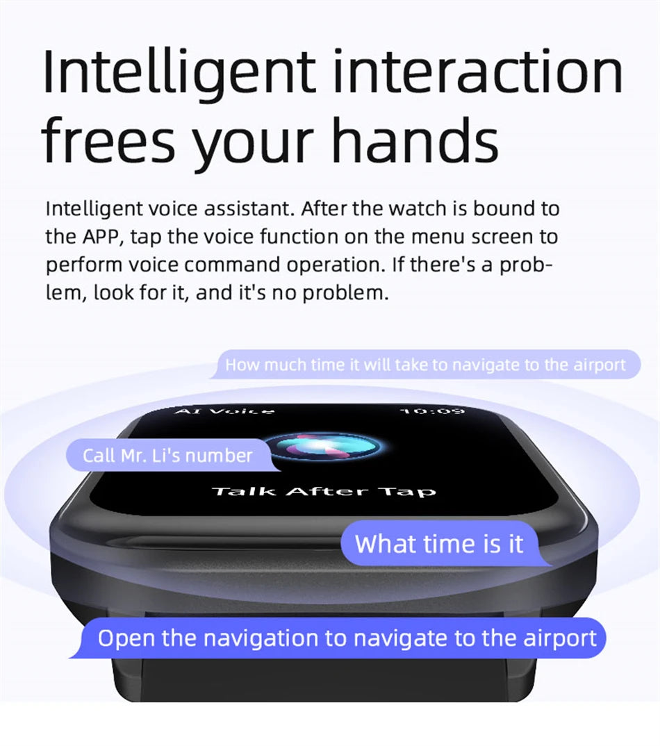 2024 New For Xiaomi Huawei Samsung Smart Watch Men Women Heart Rate Blood Pressure Fitness Tracker Bluetooth Call Smartwatch Man