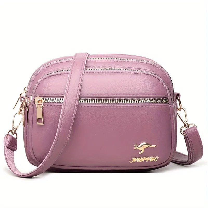 Trendy Multi-layered Fashionable Bag For Women, Versatile Crossbody Bag, Large Capacity For Daily Work Commute.