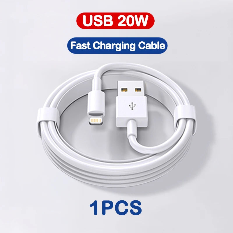 For APPLE USB Cable For iPhone 13 12 11 14 Pro Max XR X XS Max 6S 6 7 8 Plus iPad iPhone Charger Fast Charging Cable Accessories