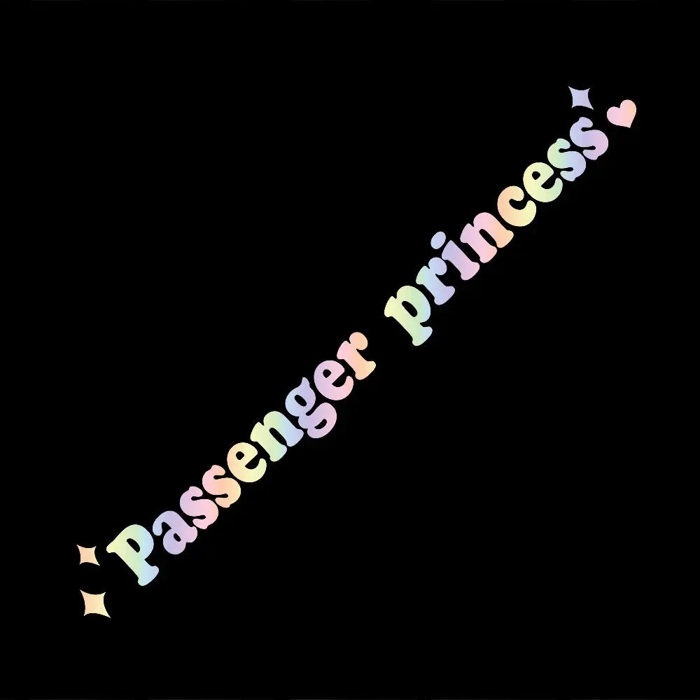 Passenger Princess Car Sticker Cute Car Mirror Sticker Princess Car Sticker Self-adhesive Rearview Mirror for Suv